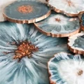 Fabriquez vos propres dessous de verre avec Resin Art