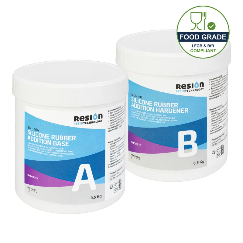 Siliconen gietrubber Shore 15 (1kg)