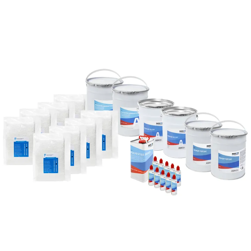 Polyester swimming pool package