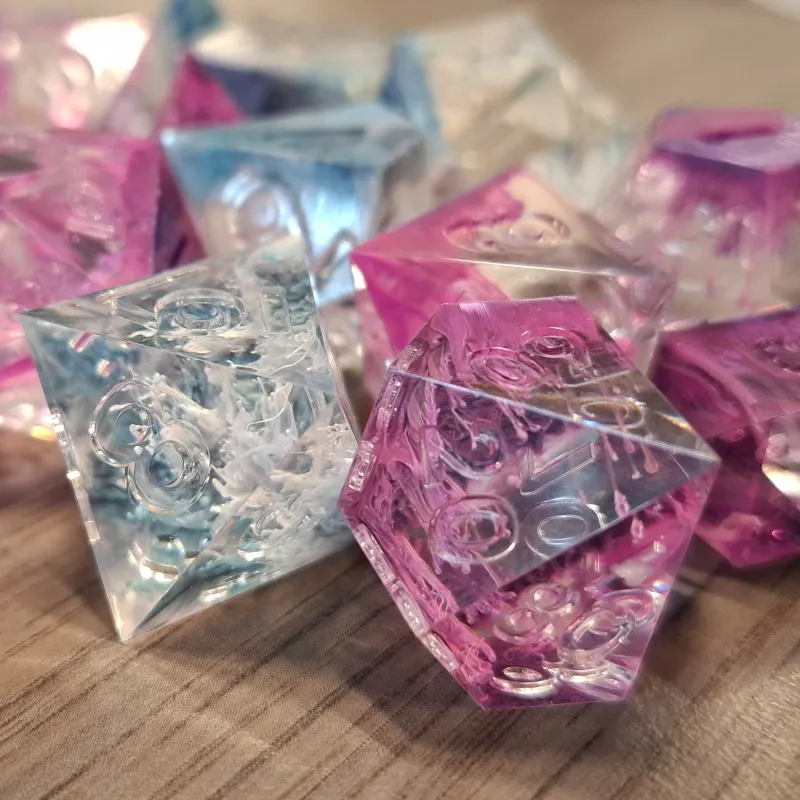 Epoxy D&D dobbelstenen