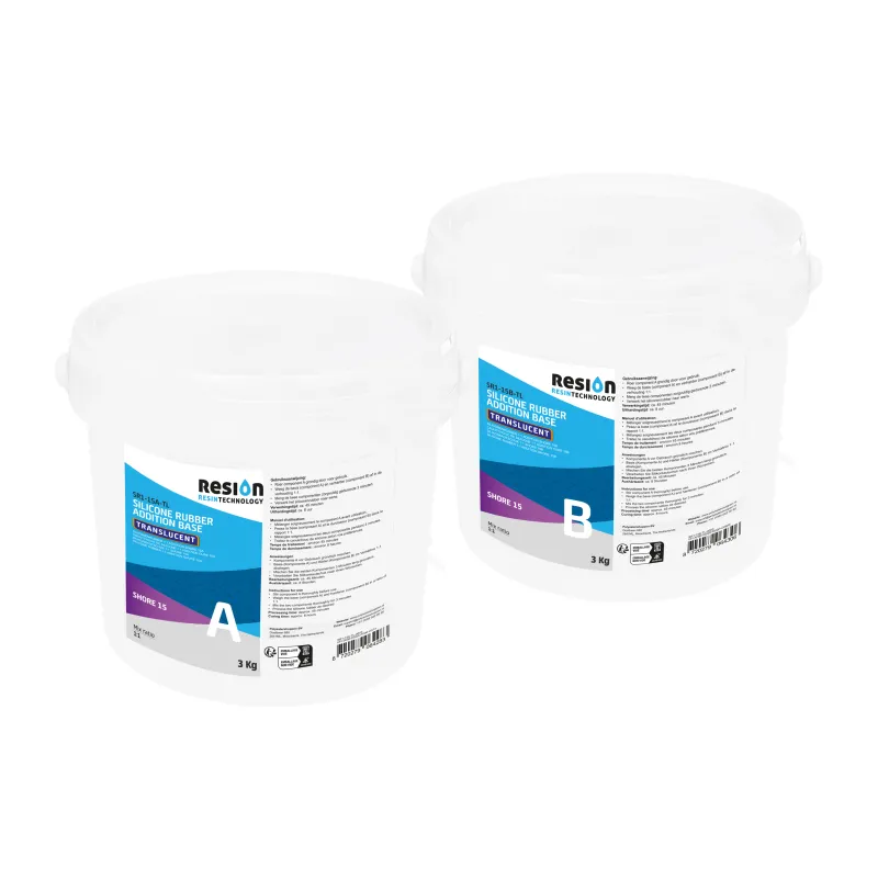 Siliconen gietrubber Shore 15 Translucent (6kg)