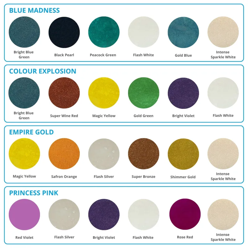 Overview of MetalTint color sets