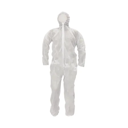 Disposable overalls with hood