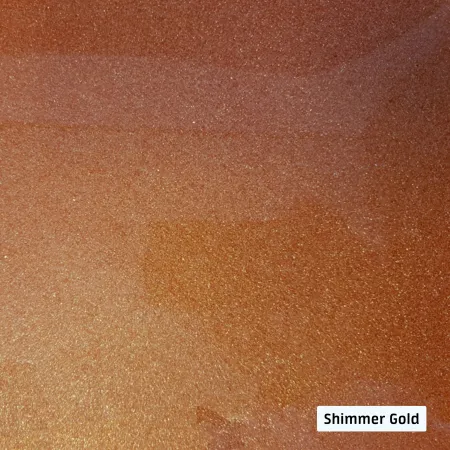Metallic epoxy floor (shimmer gold)