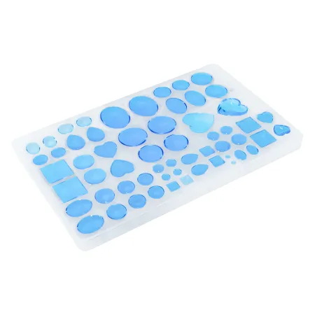 58-delige siliconen mal Crystal patch