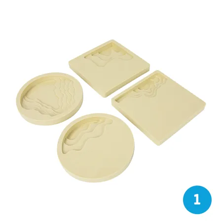 Siliconen mal Ocean Coasters (stap 1)