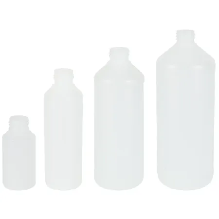 Plastic Fles HDPE naturel transparant 0,1 0,25 0,5 1 liter