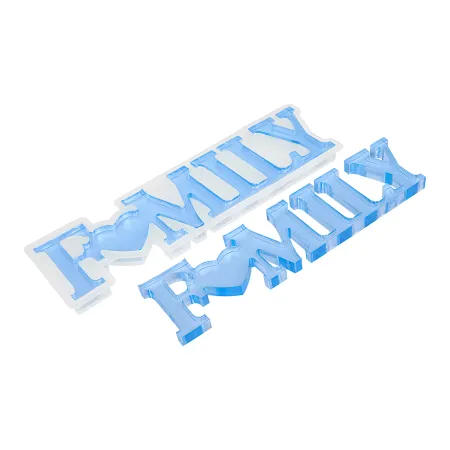 Siliconen mal Family letters compilatie
