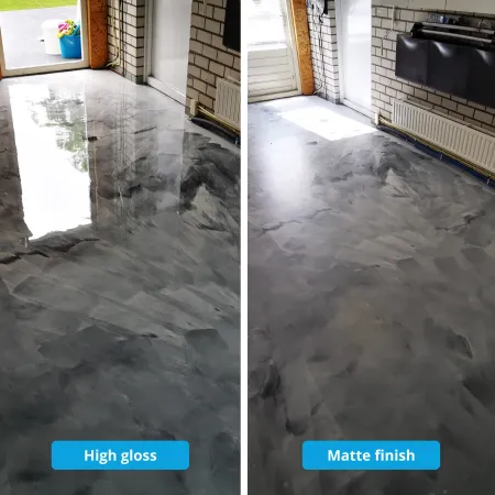 Hoogglans vs. matte coating