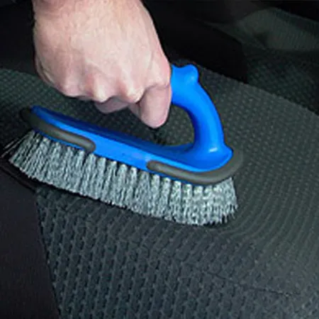 Upholstery Brush in use