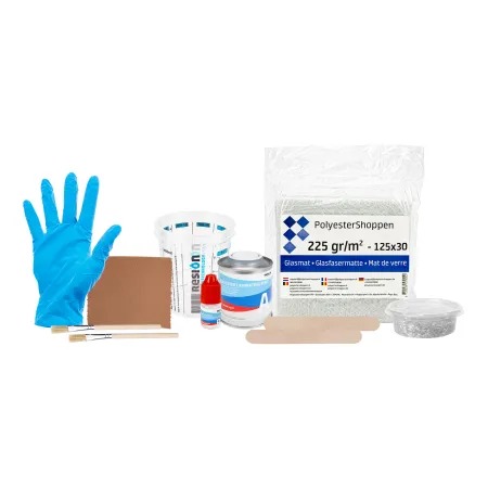 Polyester reparatieset om gaten en beschadigingen te repareren