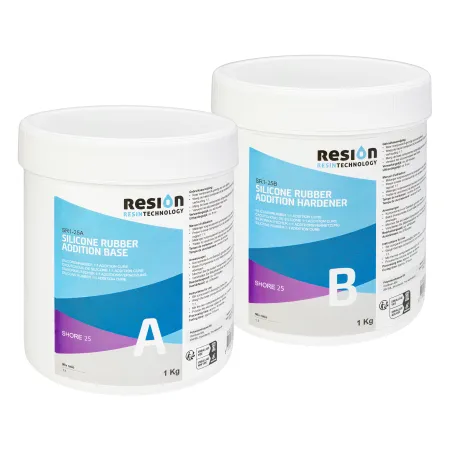 Siliconen gietrubber Shore 25 (2kg set)