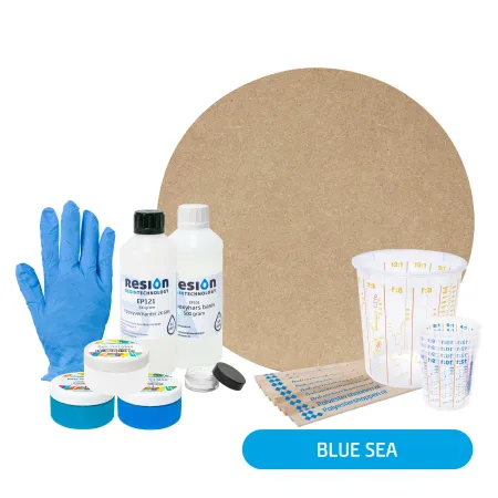 Epoxy schilderij pakket - Blue Sea