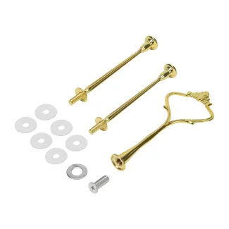 Gold etagère pins