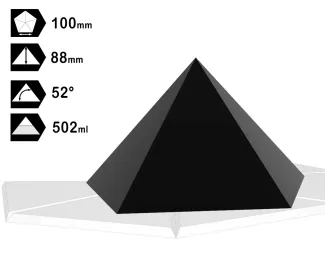 Pentagonale piramide mal 100 mm (5-hoekig)