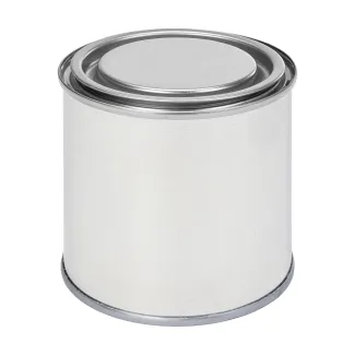 Leeg verfblik met deksel (0,25 liter)