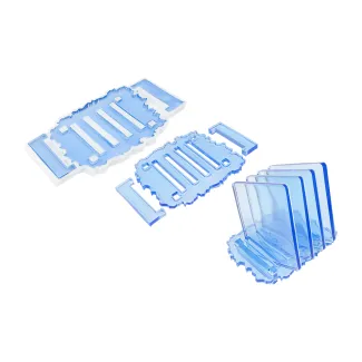 Onderzetter mallen set + houder (vierkant)