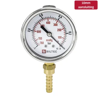 BILTEC Manometer (10mm aansluiting)