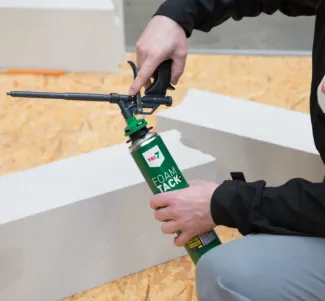 Spray & PUR Gun in gebruik
