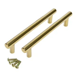 Handvaten set dienblad mal (goud)