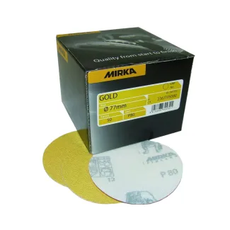 Mirka Gold sanding disc 77 mm (per box of 50 piece