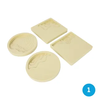 Siliconen mal Ocean Coasters (stap 1)