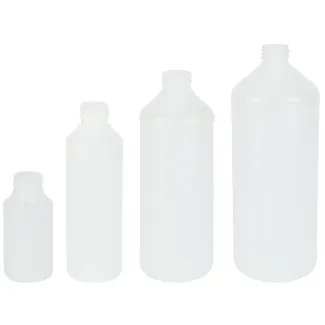Plastic Fles HDPE naturel transparant 0,1 0,25 0,5 1 liter
