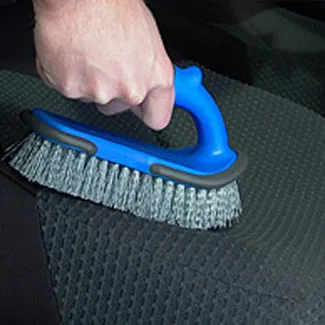 Upholstery Brush in use