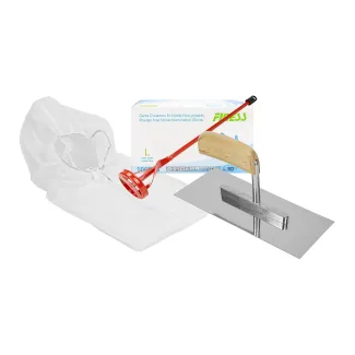 Auxiliary materials for a scraping layer (small)