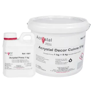 Acrystal Decor Cuivre koper lamineerkeramiek