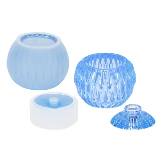 Silicone mould soap dispenser (round)