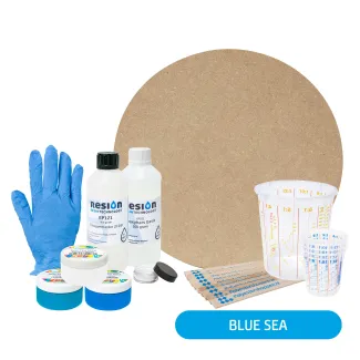 Epoxy schilderij pakket - Blue Sea